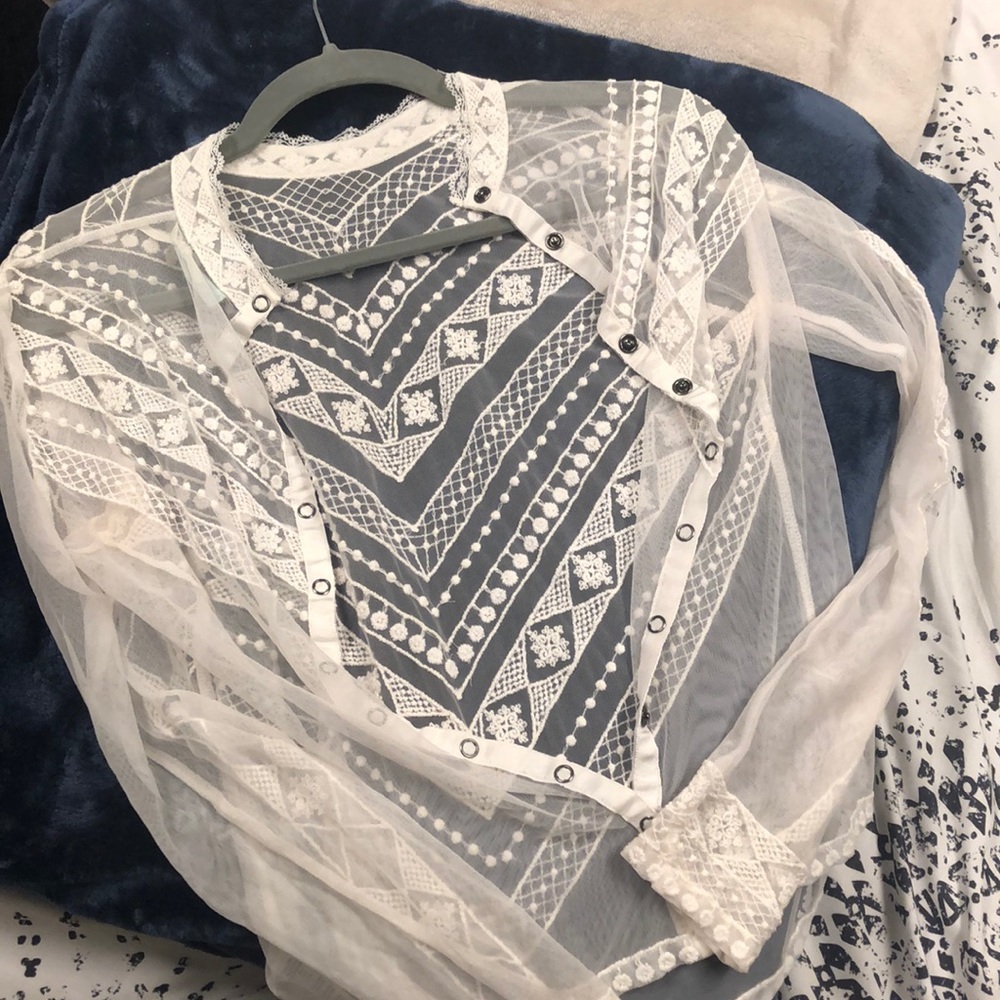 White shear camisole